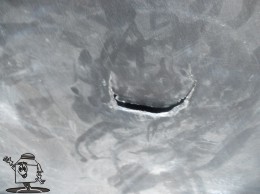 Fisuras en cistrnasRotoplas con gietas fugas de gu citrns de plastic